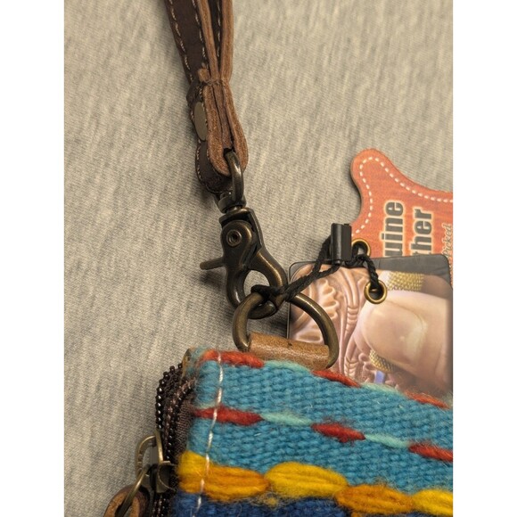 New American Darling Saddle Blanket Leather Wristlet Purse Bag - ADBG344 - Picture 9 of 10